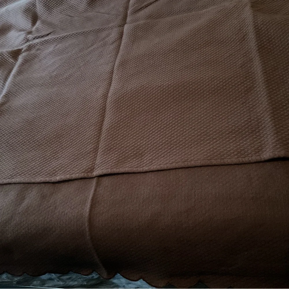 Williams Sonoma brown bedspread